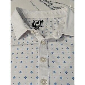 Footjoy Polo Shirt Men 2XL All Over Print Golf Performance FJ Geometric Stretch